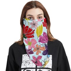 Flower Pattern Face Covering Bandana (triangle)