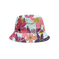 Flower Pattern Bucket Hat (kids)