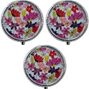 Flower pattern Mini Round Pill Box (Pack of 3) View1