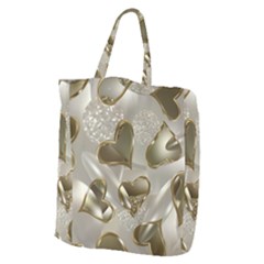   Golden Hearts Giant Grocery Tote by Galinka