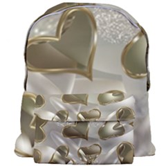   Golden Hearts Giant Full Print Backpack by Galinka