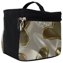   Golden Hearts Make Up Travel Bag (big) by Galinka