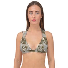   Golden Hearts Double Strap Halter Bikini Top by Galinka