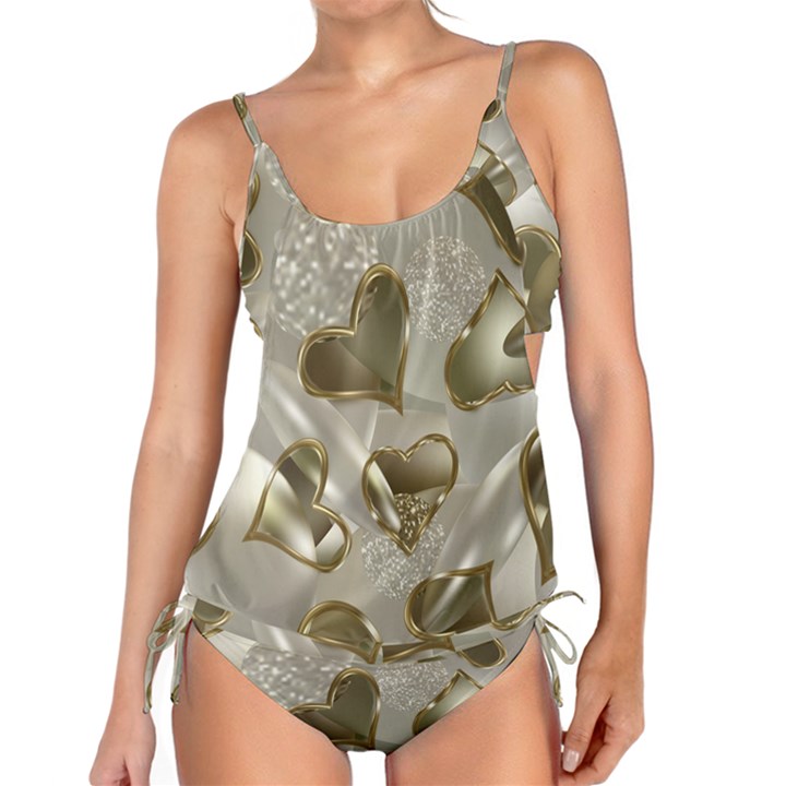   Golden hearts Tankini Set