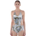  Gold hearts Cut-Out One Piece Swimsuit View1