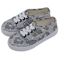  Gold Hearts Kids  Classic Low Top Sneakers by Galinka