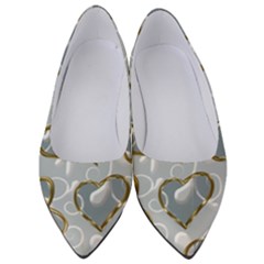  Gold Hearts Women s Low Heels by Galinka