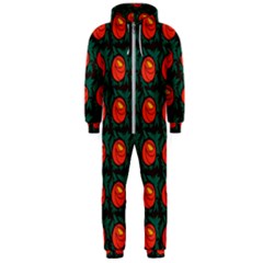 Rose Ornament Hooded Jumpsuit (men)  by SychEva