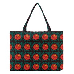 Rose Ornament Medium Tote Bag by SychEva