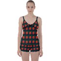 Rose Ornament Tie Front Two Piece Tankini View1