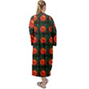 Rose Ornament Maxi Velour Kimono View2