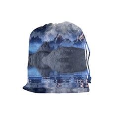 Bluemountains Drawstring Pouch (large) by LW323