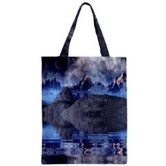 Bluemountains Zipper Classic Tote Bag by LW323