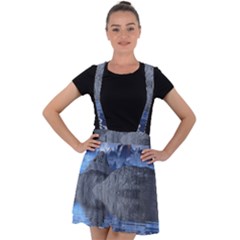 Bluemountains Velvet Suspender Skater Skirt