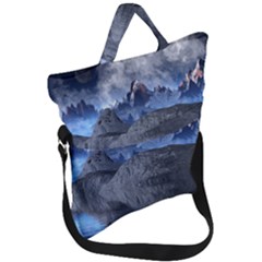 Bluemountains Fold Over Handle Tote Bag by LW323