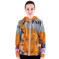 Flowerfoxy Women s Zipper Hoodie