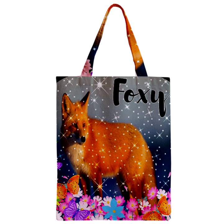 Flowerfoxy Zipper Classic Tote Bag