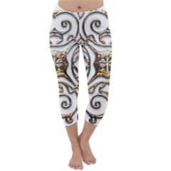 Gold Design Capri Winter Leggings 