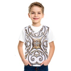 Gold Design Kids  Basketball Tank Top by LW323