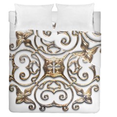 Gold Design Duvet Cover Double Side (queen Size)