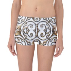 Gold Design Reversible Boyleg Bikini Bottoms