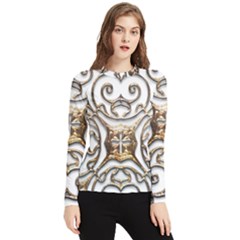 Gold Design Women s Long Sleeve Rash Guard by LW323