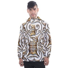 Gold Design Men s Front Pocket Pullover Windbreaker