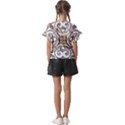 Gold Design Kids  Cut Out Flutter Sleeves View2