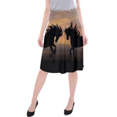 Evening Horses Midi Beach Skirt