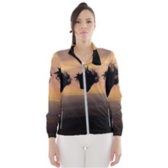 Evening Horses Women s Windbreaker