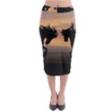 Evening Horses Midi Pencil Skirt View1