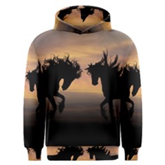 Evening Horses Men s Overhead Hoodie