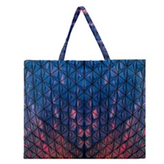 Abstract3 Zipper Large Tote Bag by LW323