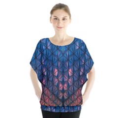 Abstract3 Batwing Chiffon Blouse