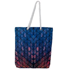 Abstract3 Full Print Rope Handle Tote (large) by LW323