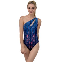 Abstract3 To One Side Swimsuit by LW323