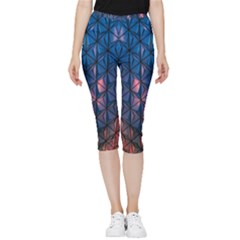 Abstract3 Inside Out Lightweight Velour Capri Leggings 