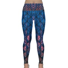 Abstract3 Lightweight Velour Classic Yoga Leggings by LW323