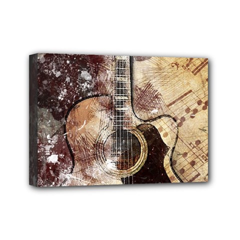 Guitar Mini Canvas 7  X 5  (stretched) by LW323