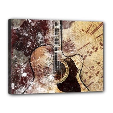 Guitar Canvas 16  X 12  (stretched) by LW323