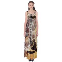 Guitar Empire Waist Maxi Dress by LW323