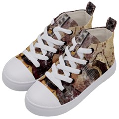 Guitar Kids  Mid-top Canvas Sneakers