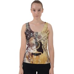 Guitar Velvet Tank Top by LW323