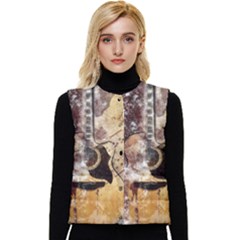 Guitar Women s Button Up Puffer Vest