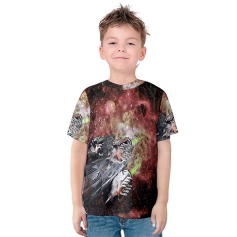 Space Kids  Cotton Tee by LW323