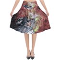 Space Flared Midi Skirt View1