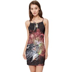 Space Summer Tie Front Dress