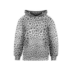 Silver Abstract Print Design Kids  Pullover Hoodie