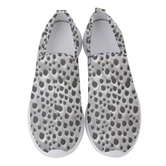 Silver Abstract Print Design Women s Slip On Sneakers by dflcprintsclothing