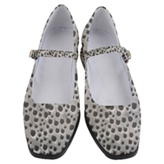 Silver Abstract Print Design Women s Mary Jane Shoes